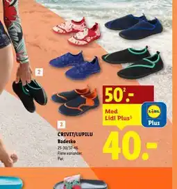 Lidl CRIVIT/LUPILU Badesko tilbud