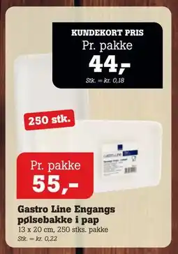 Poetzsch Padborg Gastro Line Engangs pølsebakke i pap tilbud