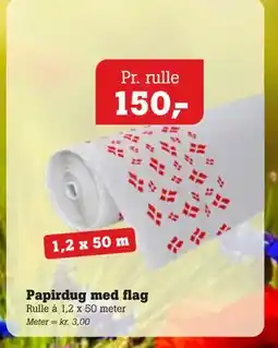 Poetzsch Padborg Papirdug med flag tilbud
