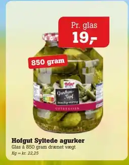 Poetzsch Padborg Hofgut Syltede agurker tilbud