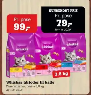 Poetzsch Padborg Whiskas tørfoder til katte tilbud