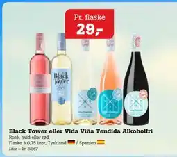 Poetzsch Padborg Black Tower eller Vida Viña Tendida Alkoholfri tilbud