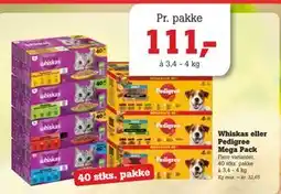 Poetzsch Padborg Whiskas eller Pedigree Mega Pack tilbud