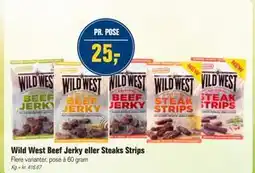 Otto Duborg Wild West Beef Jerky eller Steaks Strips tilbud