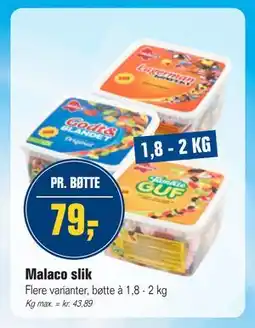 Otto Duborg Malaco slik tilbud