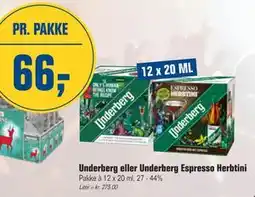 Otto Duborg Underberg eller Underberg Espresso Herbtini tilbud