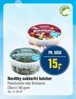 Otto Duborg Nordthy sukkerfri bolcher tilbud