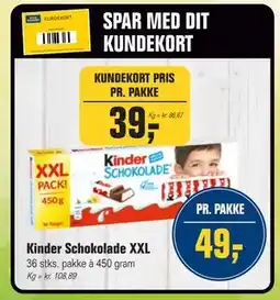 Otto Duborg Kinder Schokolade XXL tilbud