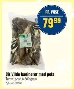 Otto Duborg Cit Vilde kaninører med pels tilbud