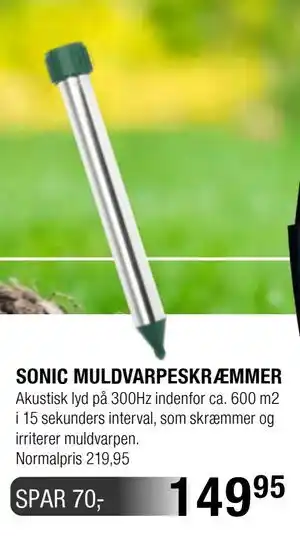 SONIC MULDVARPESKRÆMMER
