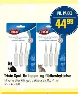 Otto Duborg Trixie Spot-On loppe- og flåtbeskyttelse tilbud
