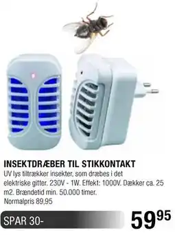 Land & Fritid INSEKTDRÆBER TIL STIKKONTAKT tilbud