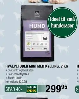 Land & Fritid HVALPEFODER MINI MED KYLLING, 7 KG, Medlemspris tilbud