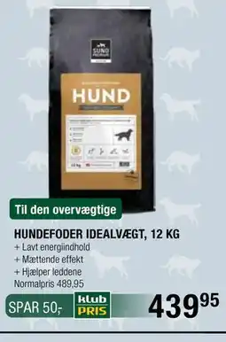 Land & Fritid HUNDEFODER IDEALVÆGT, 12 KG, Medlemspris tilbud