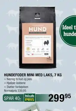 Land & Fritid HUNDEFODER MINI MED LAKS, 7 KG, Medlemspris tilbud