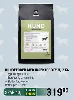 Land & Fritid HUNDEFODER MED INSEKTPROTEIN, 7 KG, Medlemspris tilbud