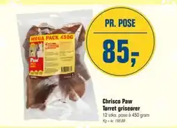Otto Duborg Chrisco Paw Tørret griseører tilbud