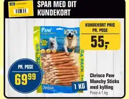 Otto Duborg Chrisco Paw Munchy Sticks med kylling tilbud
