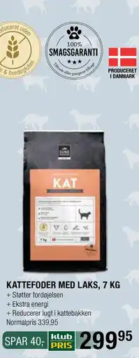 Land & Fritid KATTEFODER MED LAKS, 7 KG, Medlemspris tilbud
