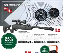 Land & Fritid 25% på alt tilbehør til luftgevær tilbud