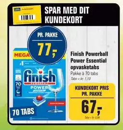 Otto Duborg Finish Powerball Power Essential opvasketabs tilbud