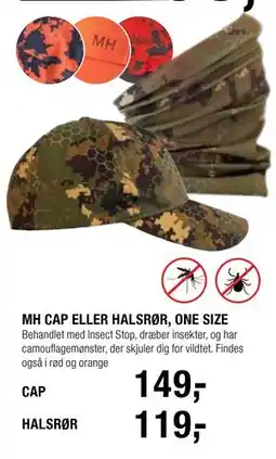 Land & Fritid MH CAP ELLER HALSRØR, ONE SIZE tilbud