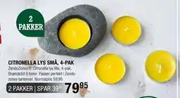 Land & Fritid CITRONELLA LYS SMÅ, 4-PAK tilbud