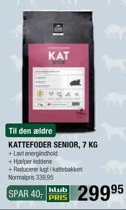 Land & Fritid KATTEFODER SENIOR, 7 KG, Medlemspris tilbud