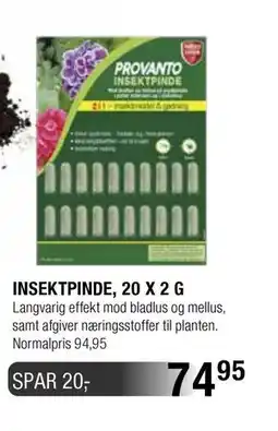 Land & Fritid INSEKTPINDE, 20 X 2 G tilbud