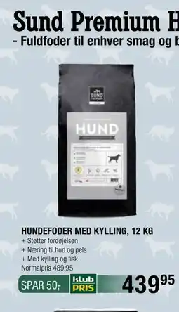 Land & Fritid HUNDEFODER MED KYLLING, 12 KG, Medlemspris tilbud