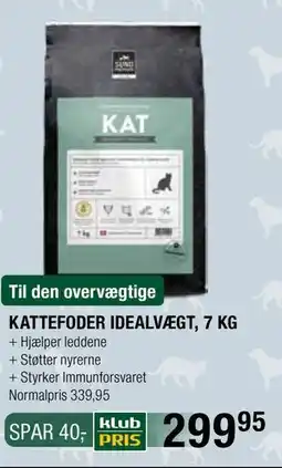 Land & Fritid KATTEFODER IDEALVÆGT, 7 KG, Medlemspris tilbud