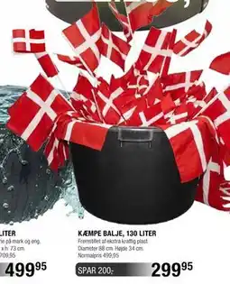 Land & Fritid KÆMPE BALJE, 130 LITER tilbud