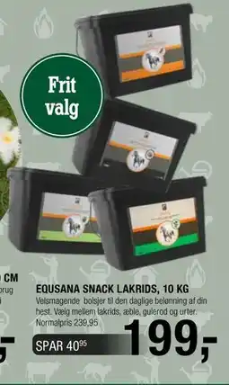 Land & Fritid EQUSANA SNACK LAKRIDS, 10 KG tilbud