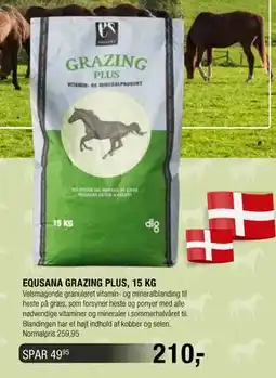 Land & Fritid EQUSANA GRAZING PLUS, 15 KG tilbud