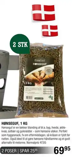Land & Fritid HØNSEGUF, 1 KG tilbud