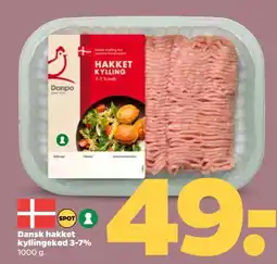 Netto Dansk hakket kyllingekød 3-7% tilbud