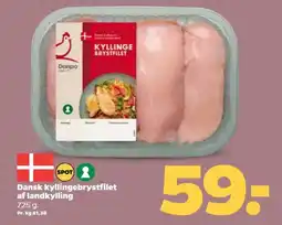 Netto Dansk kyllingebrystfilet af landkylling tilbud