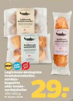 Netto LØGISMOSE Økologiske hvedekerneboller, surdejs- baguette eller hvede- surdejsboller tilbud