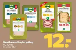Netto DEN GRØNNE Slagter pålæg 80-100 g. tilbud