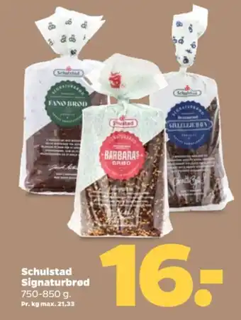 Netto SCHULSTAD Signaturbrød tilbud