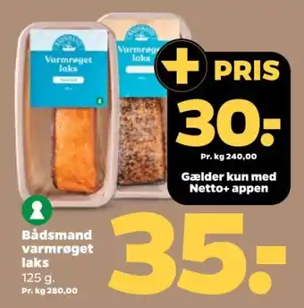 Netto Bådsmand varmrøget laks tilbud