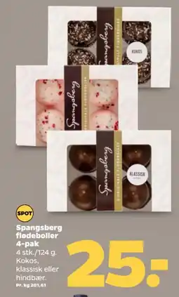Netto SPANGSBERG Flødeboller 4-pak tilbud