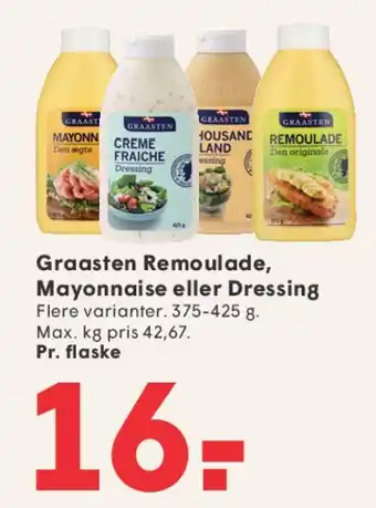 SPAR Graasten Remoulade, Mayonnaise eller Dressing tilbud