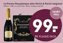 SPAR Le Preare Passatempo / Perini magnum tilbud