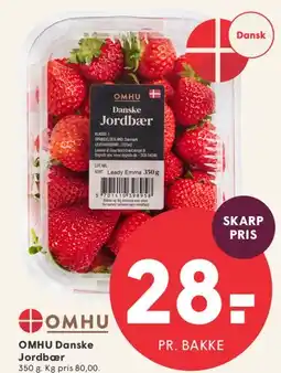 SPAR OMHU Danske Jordbær tilbud