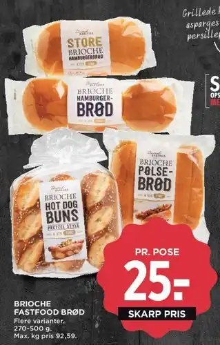 MENY Brioche fastfood brød tilbud