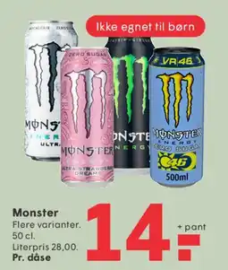 SPAR Monster tilbud