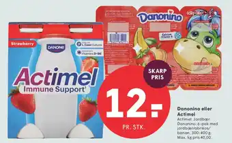 SPAR Danonino eller Actimel tilbud