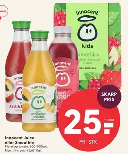 SPAR Innocent Juice eller Smoothie tilbud