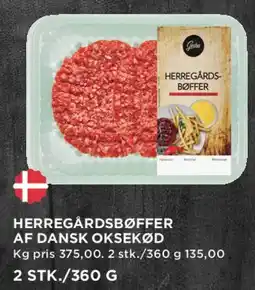 MENY Herregårdsbøffer af dansk oksekød tilbud
